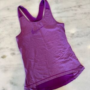 Purple Nike Pro Dri-Fit Tank Top